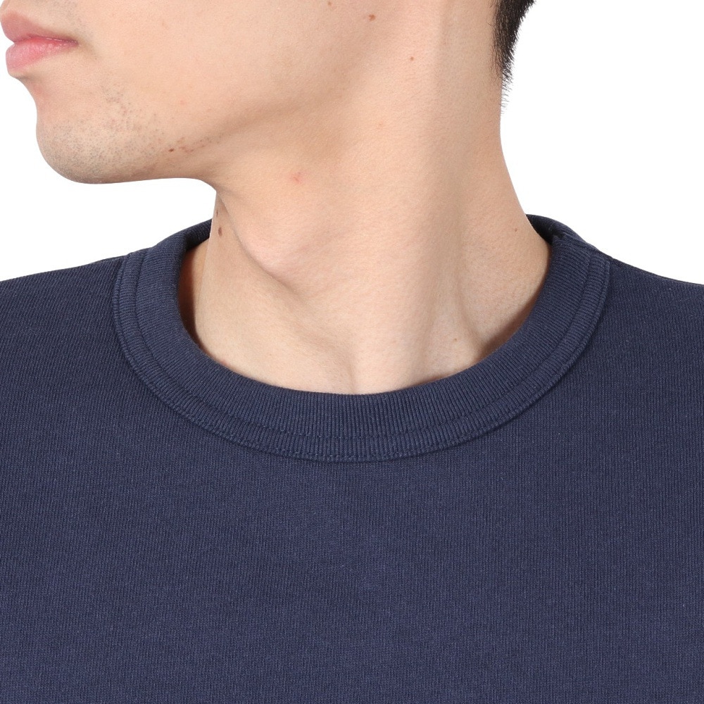 ベンデイビス（BEN DAVIS）（メンズ）ドローコード付ヘビーウェイト ワンポイントロゴ 半袖Tシャツ 25580003-NVY