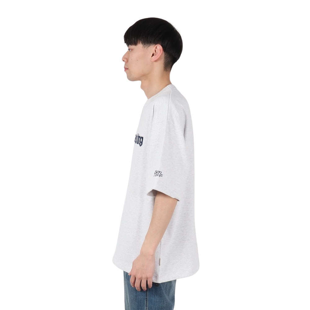 ベンデイビス（BEN DAVIS）（メンズ）ドローコード付ヘビーウェイト 胸ロゴ 半袖Tシャツ 25580004-LGRY