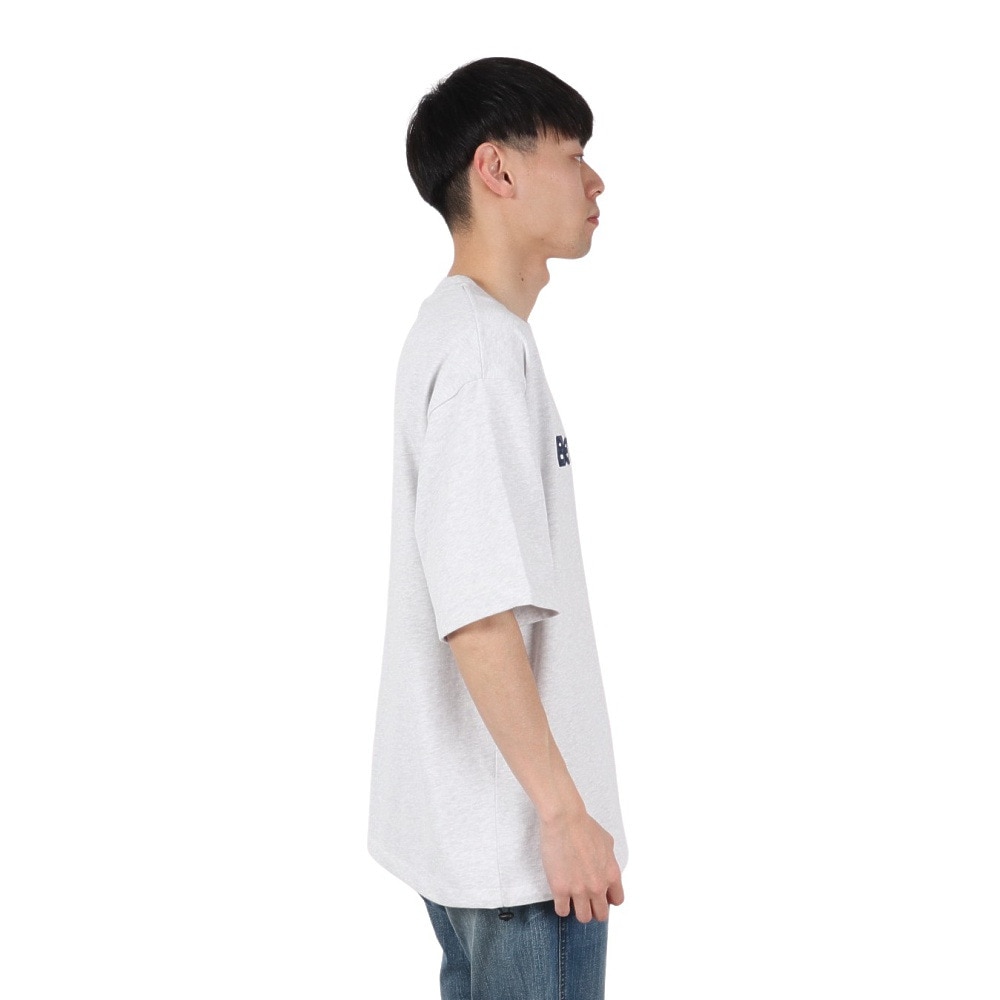 ベンデイビス（BEN DAVIS）（メンズ）ドローコード付ヘビーウェイト 胸ロゴ 半袖Tシャツ 25580004-LGRY