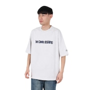 (メンズ)ドローコード付ヘビーウェイト 胸ロゴ 半袖Tシャツ 25580004-LGRY