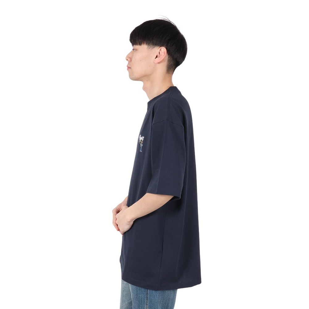 ベンデイビス（BEN DAVIS）（メンズ）ゴリラ刺繍 半袖Tシャツ 25580007-NVY