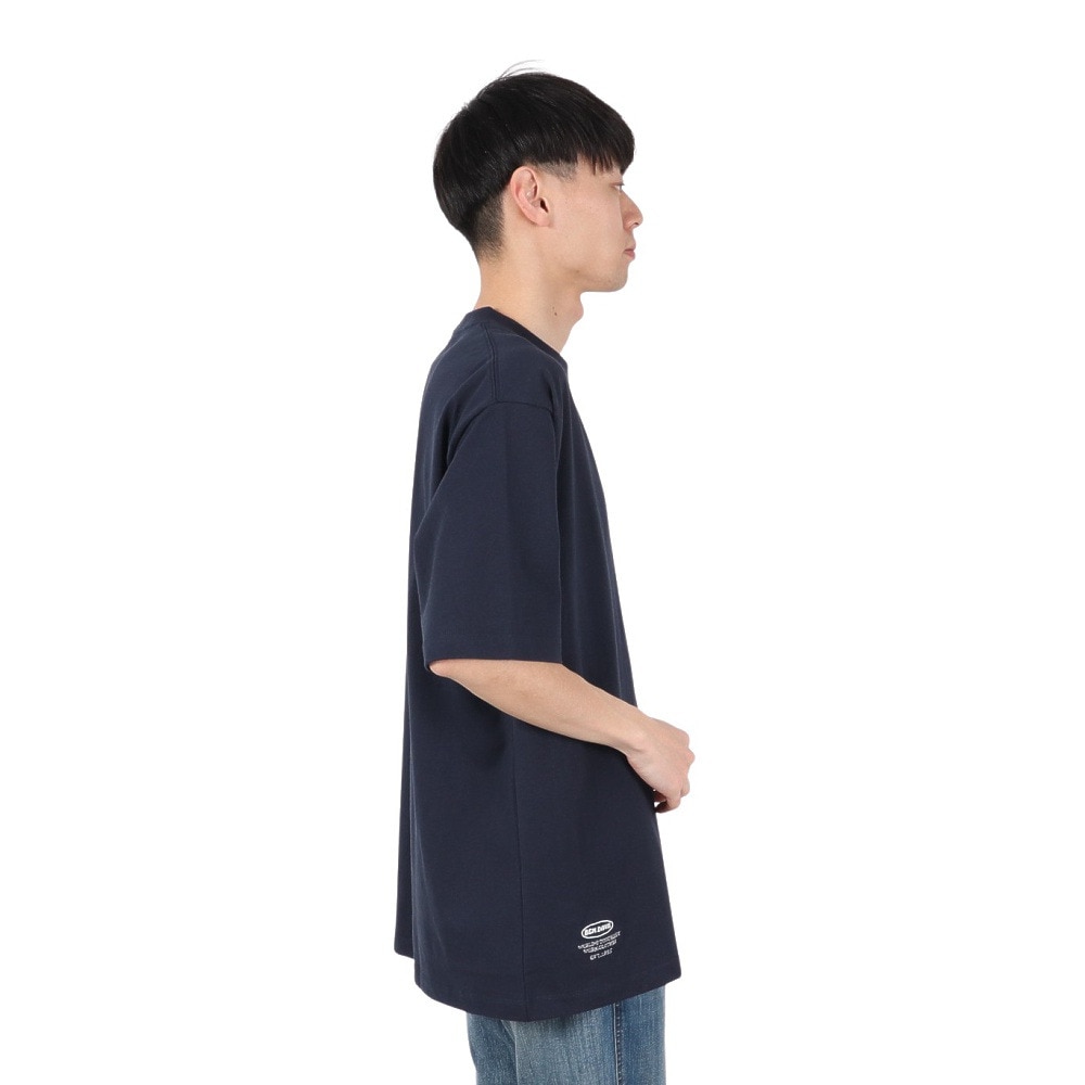 ベンデイビス（BEN DAVIS）（メンズ）ゴリラ刺繍 半袖Tシャツ 25580007-NVY