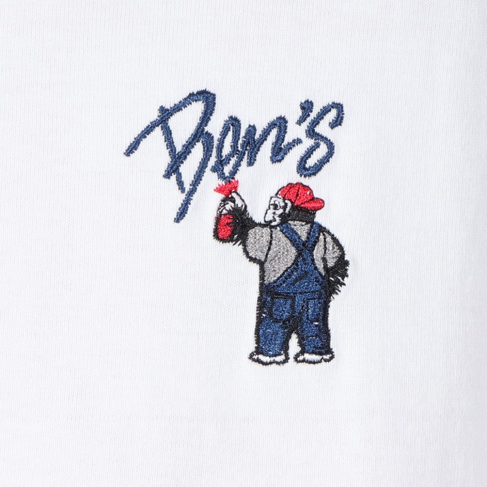 ベンデイビス（BEN DAVIS）（メンズ）ゴリラ刺繍 半袖Tシャツ 25580007-WHT