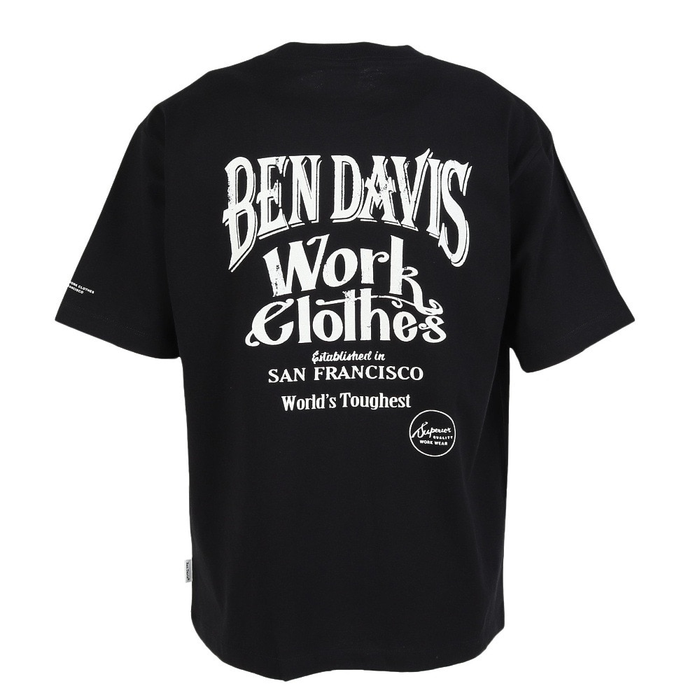 ベンデイビス（BEN DAVIS）（メンズ）クラシックロゴ半袖Tシャツ 25580015-BLK