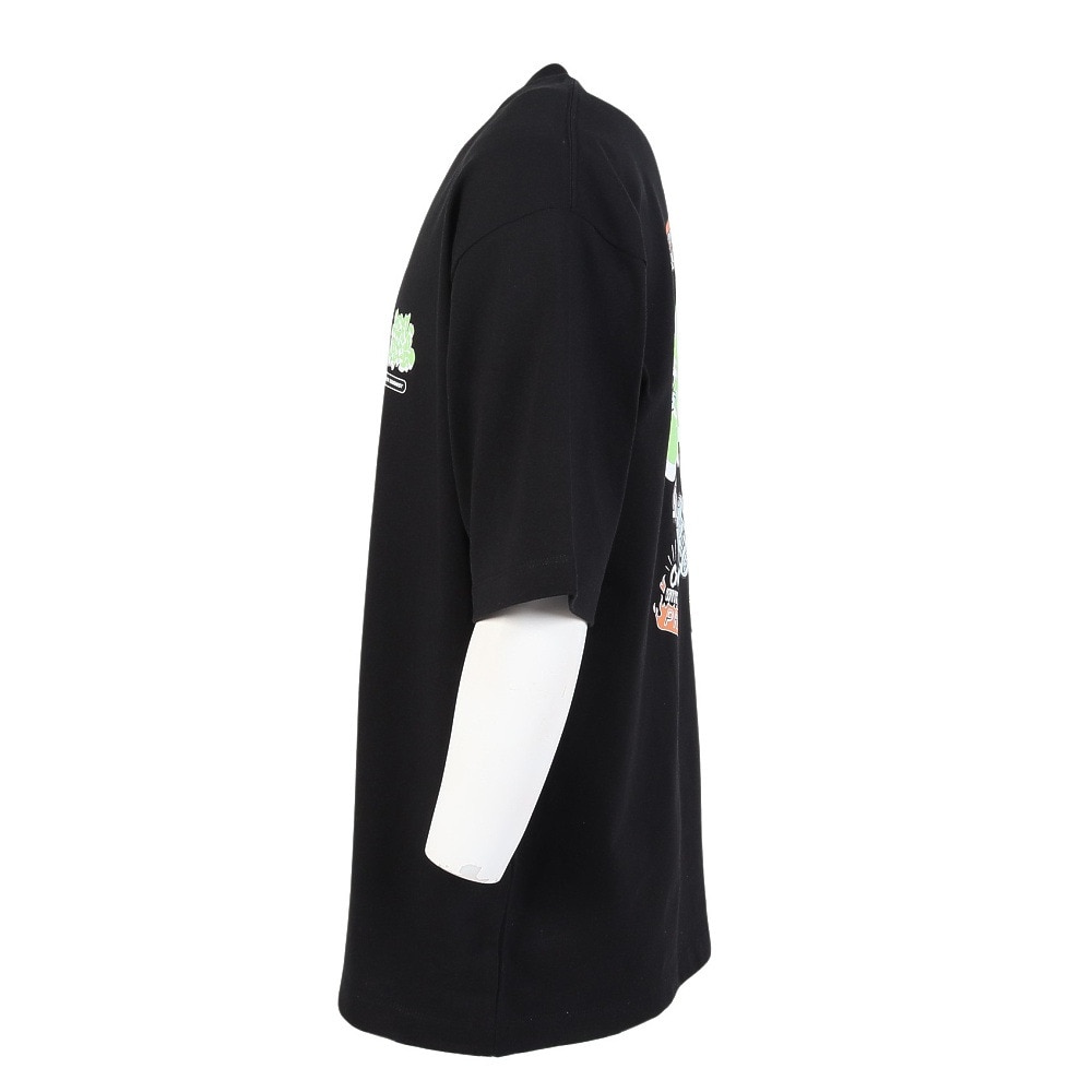 ベンデイビス（BEN DAVIS）（メンズ）オーバーラップ半袖Tシャツ 25580018-BLK