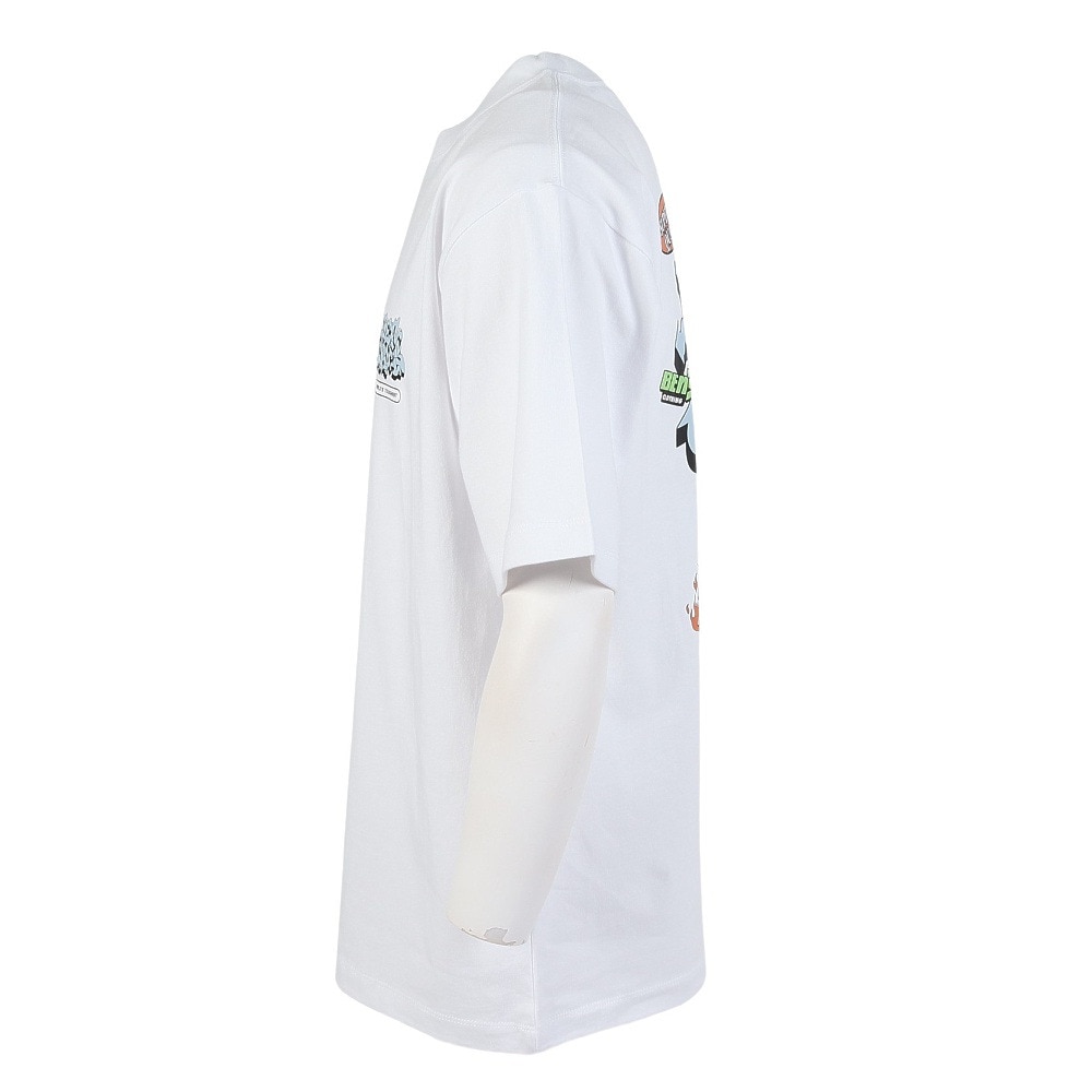 ベンデイビス（BEN DAVIS）（メンズ）オーバーラップ半袖Tシャツ 25580018-WHT