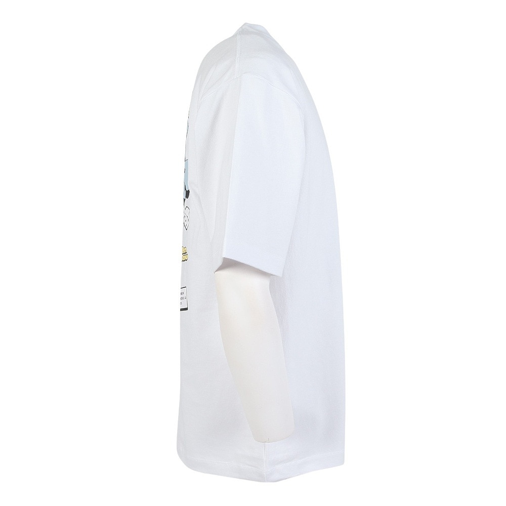 ベンデイビス（BEN DAVIS）（メンズ）オーバーラップ半袖Tシャツ 25580018-WHT