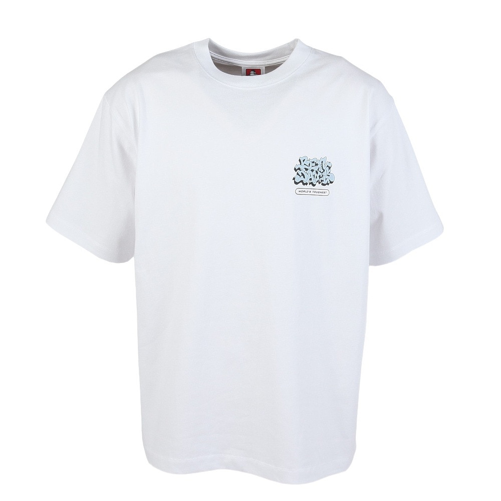 ベンデイビス（BEN DAVIS）（メンズ）オーバーラップ半袖Tシャツ 25580018-WHT