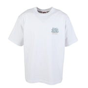 (メンズ)オーバーラップ半袖Tシャツ 25580018-WHT