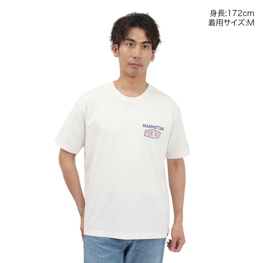 マンハッタンポーテージ（ManhattanPortage）（メンズ）半袖 プリントTシャツ 25SS-MP-M609 WHITE