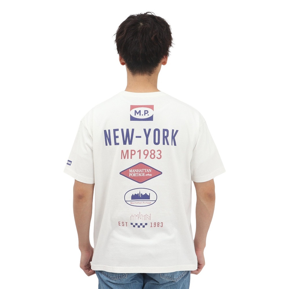 マンハッタンポーテージ（ManhattanPortage）（メンズ）半袖 プリントTシャツ 25SS-MP-M609 WHITE