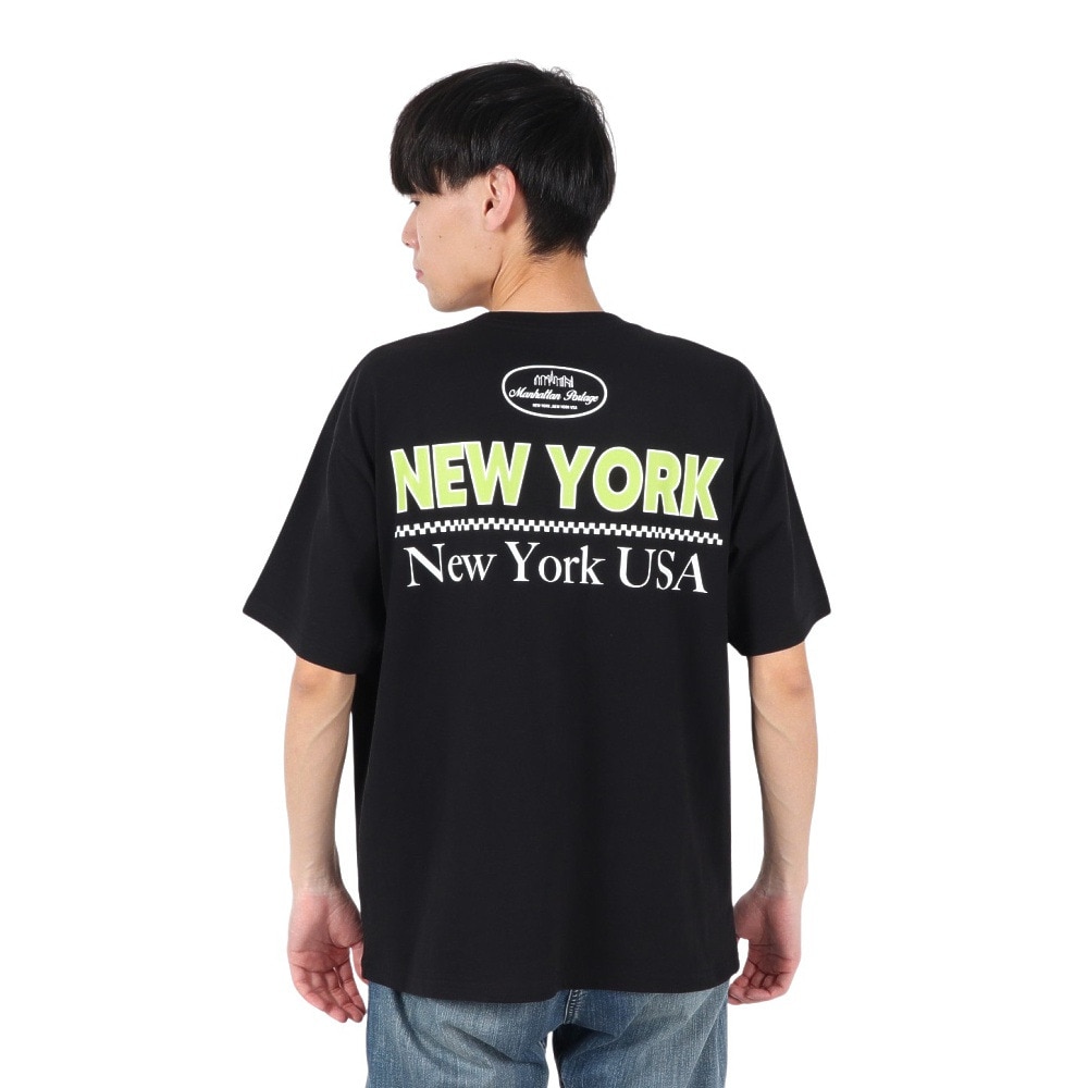 マンハッタンポーテージ（ManhattanPortage）（メンズ）半袖 プリントTシャツ 25SS-MP-M610 BLACK