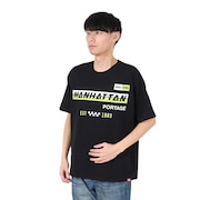 (メンズ)半袖 プリントTシャツ 25SS-MP-M610 BLACK