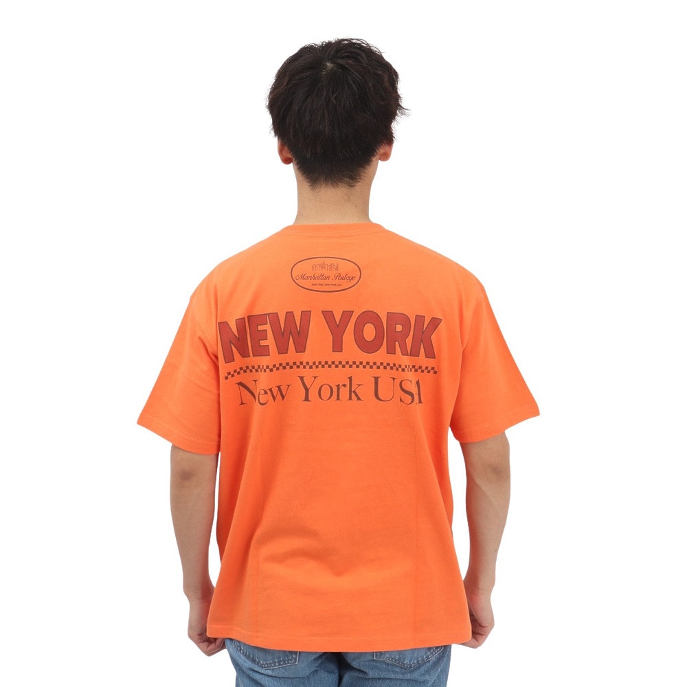 マンハッタンポーテージ（ManhattanPortage）（メンズ）半袖 プリントTシャツ 25SS-MP-M610 ORANGE