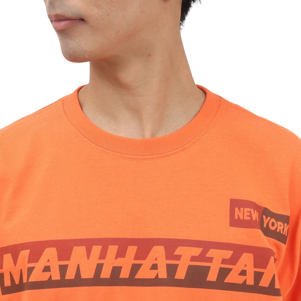 マンハッタンポーテージ（ManhattanPortage）（メンズ）半袖 プリントTシャツ 25SS-MP-M610 ORANGE