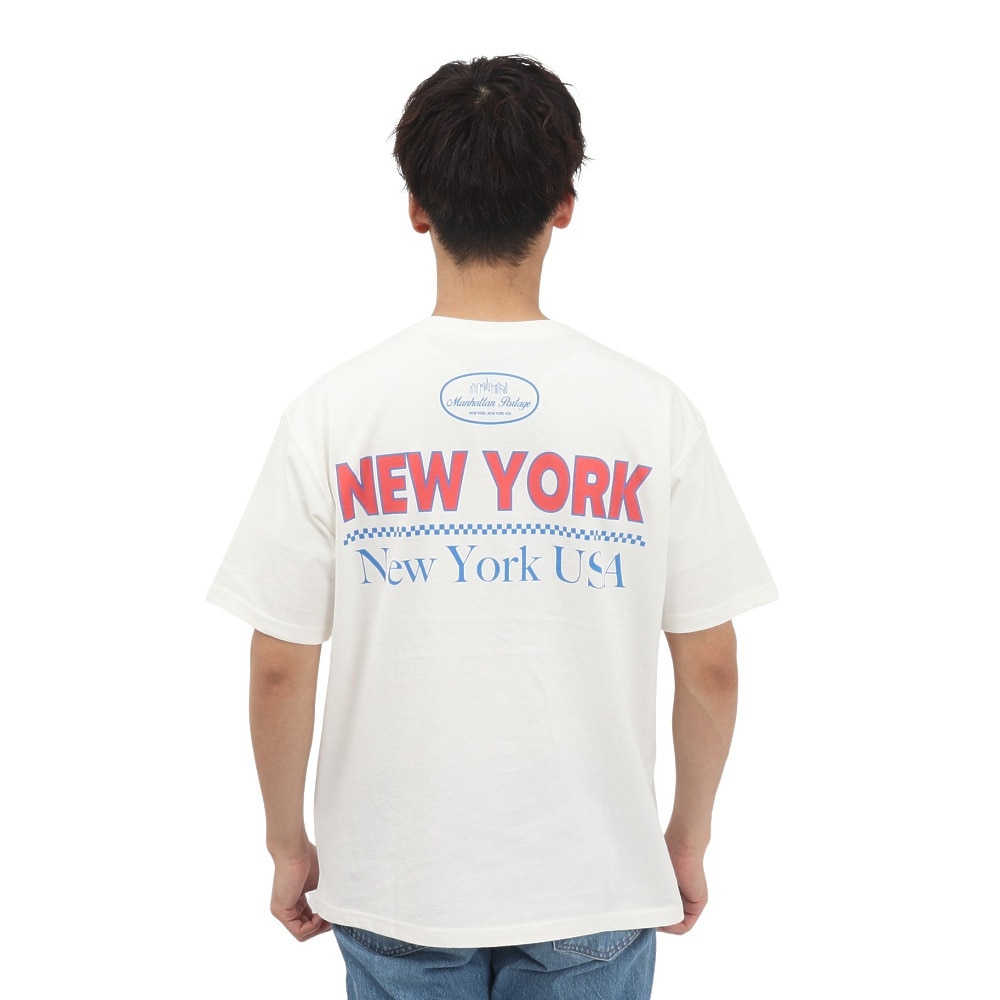 マンハッタンポーテージ（ManhattanPortage）（メンズ）半袖 プリントTシャツ 25SS-MP-M610 WHITE