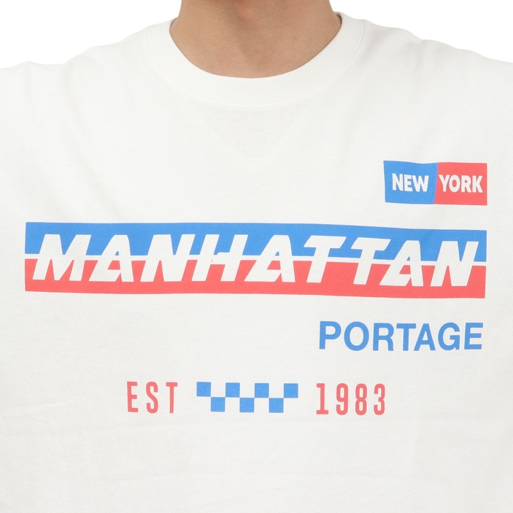 マンハッタンポーテージ（ManhattanPortage）（メンズ）半袖 プリントTシャツ 25SS-MP-M610 WHITE