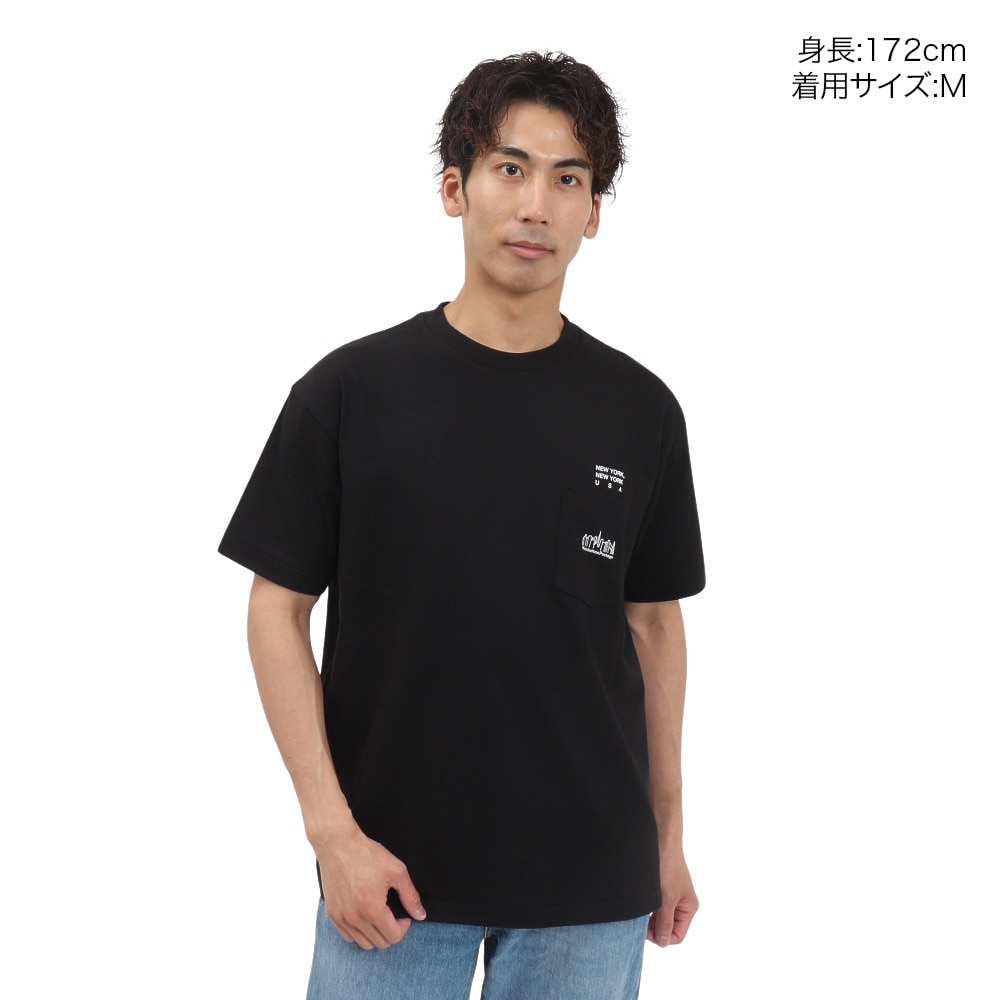 マンハッタンポーテージ（ManhattanPortage）（メンズ）半袖 プリントTシャツ 25SS-MP-M611 BLACK