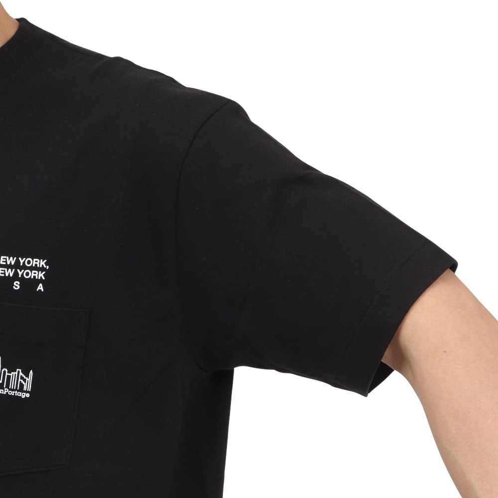 マンハッタンポーテージ（ManhattanPortage）（メンズ）半袖 プリントTシャツ 25SS-MP-M611 BLACK