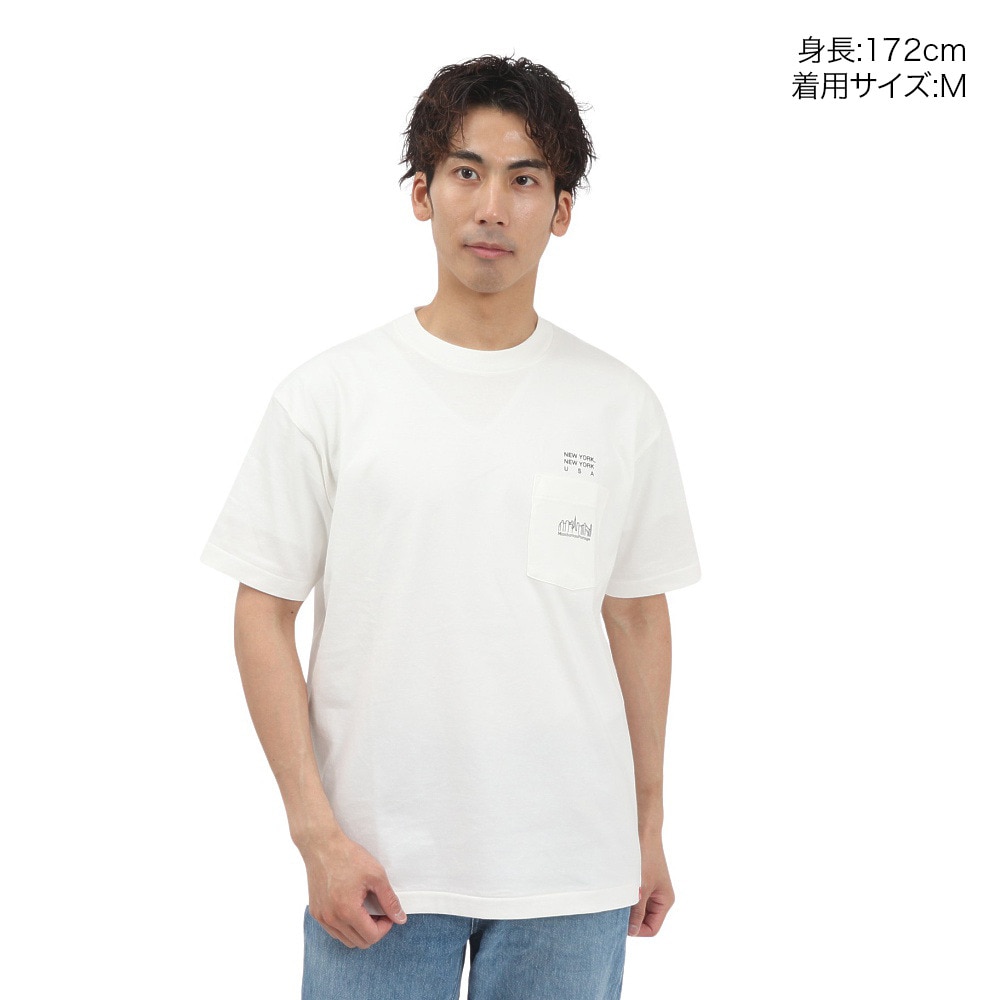 マンハッタンポーテージ（ManhattanPortage）（メンズ）半袖 プリントTシャツ 25SS-MP-M611 WHITE