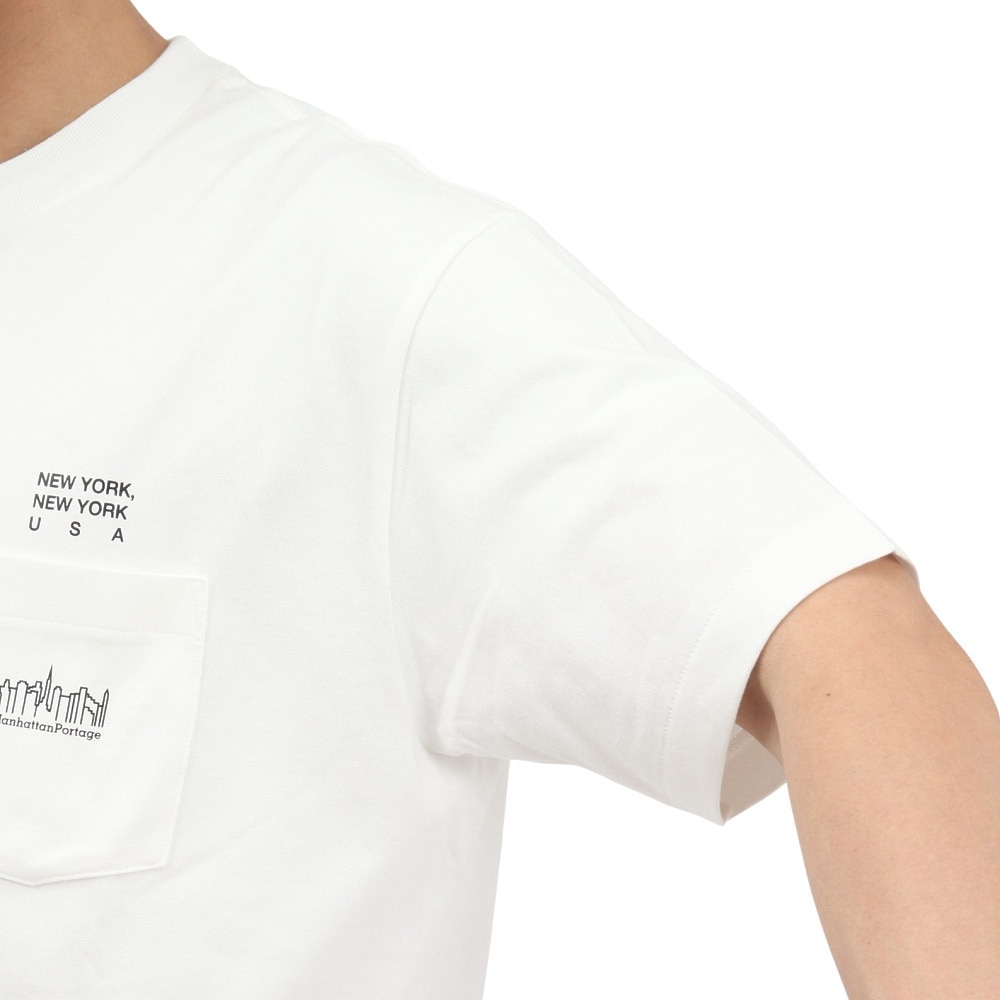 マンハッタンポーテージ（ManhattanPortage）（メンズ）半袖 プリントTシャツ 25SS-MP-M611 WHITE
