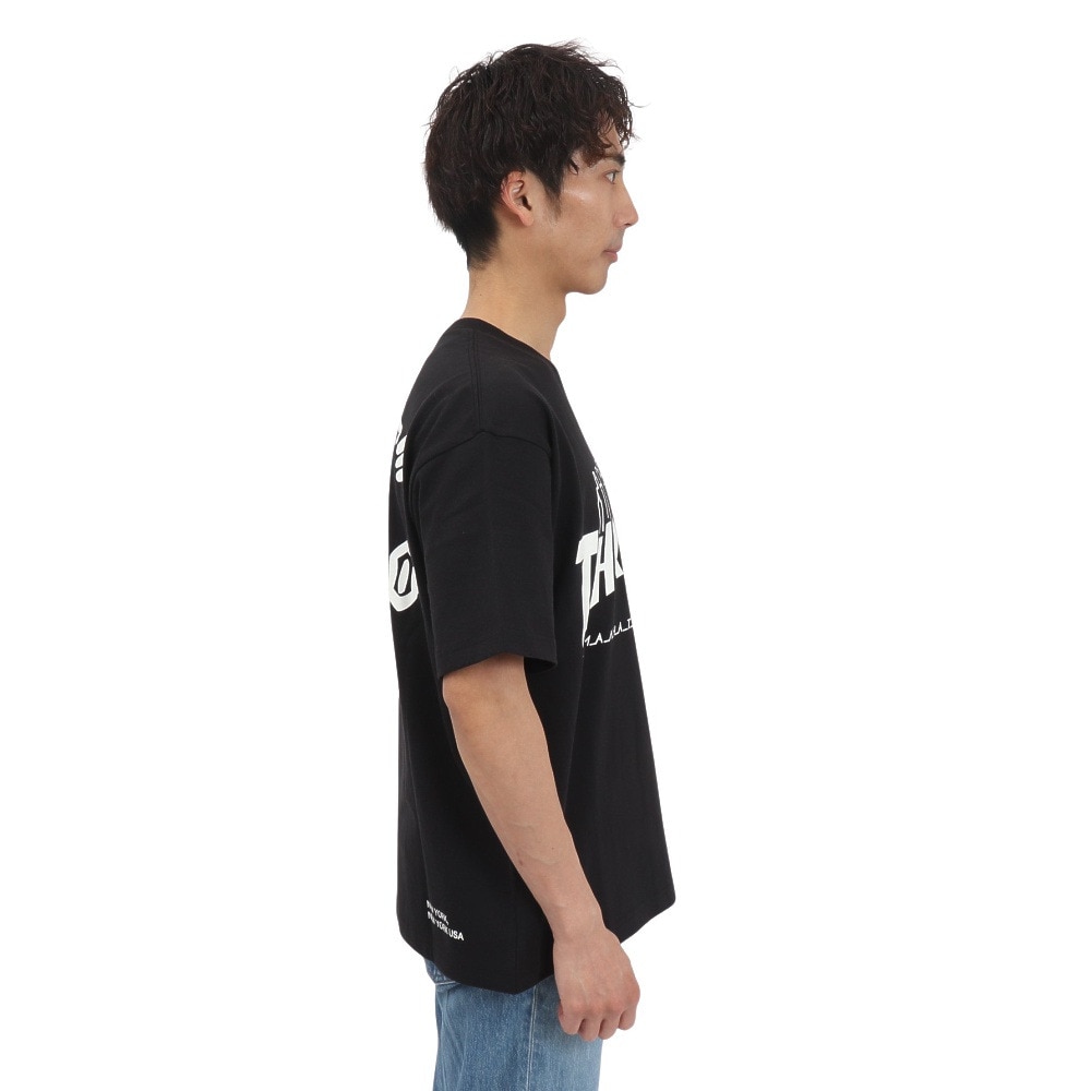 マンハッタンポーテージ（ManhattanPortage）（メンズ）半袖 プリントTシャツ THRASHER 25SS-MP-M614 BLACK