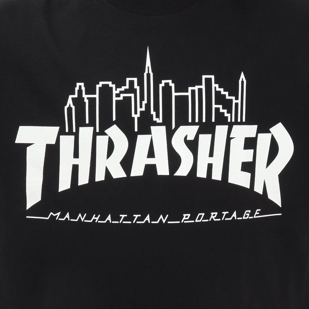 マンハッタンポーテージ（ManhattanPortage）（メンズ）半袖 プリントTシャツ THRASHER 25SS-MP-M614 BLACK