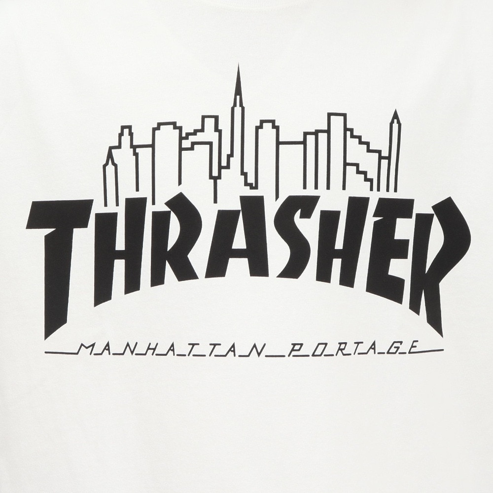 マンハッタンポーテージ（ManhattanPortage）（メンズ）半袖 プリントTシャツ THRASHER 25SS-MP-M614 WHITE