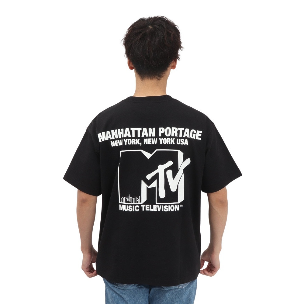 マンハッタンポーテージ（ManhattanPortage）（メンズ）半袖 プリントTシャツ MTV 25SS-MP-M618 BLACK