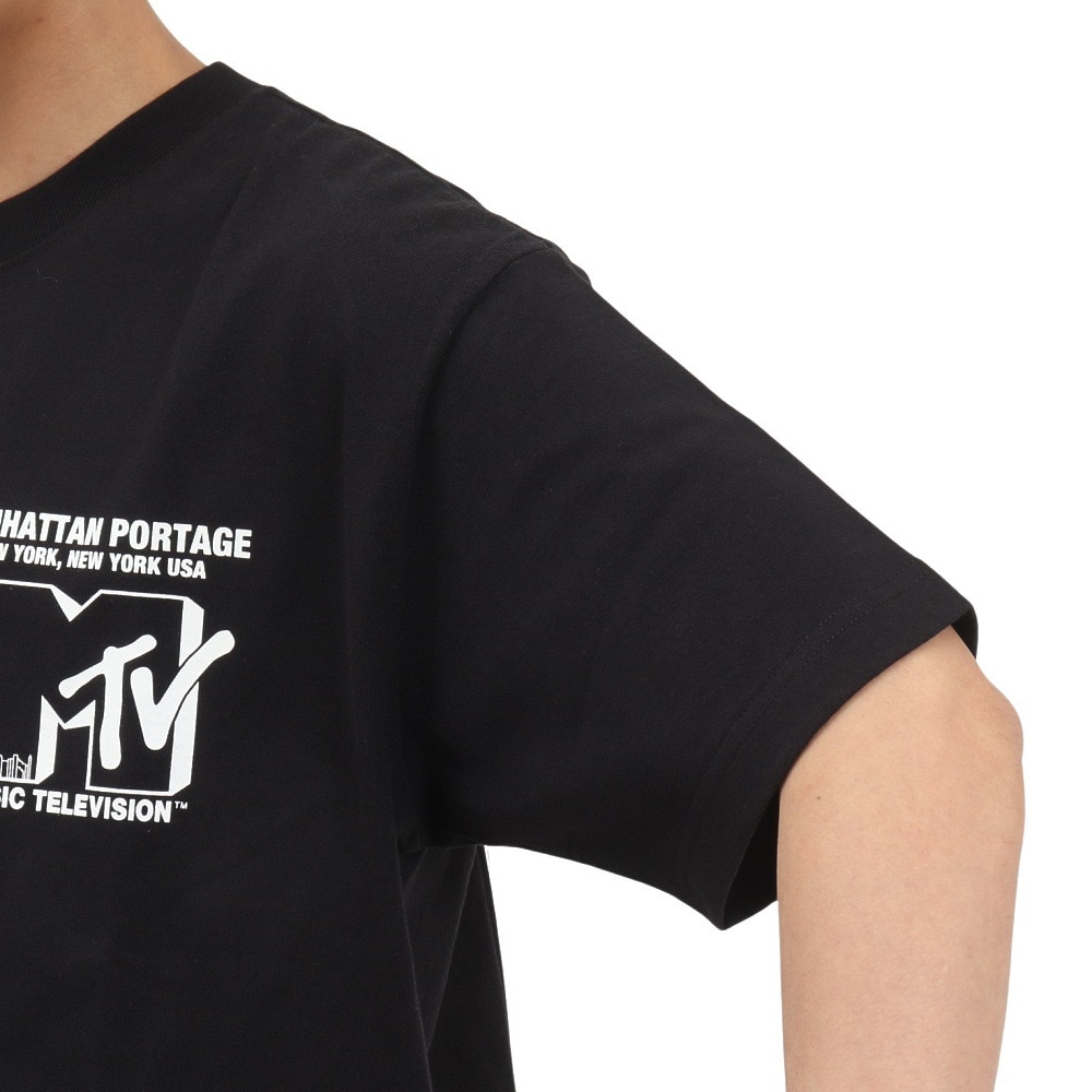 マンハッタンポーテージ（ManhattanPortage）（メンズ）半袖 プリントTシャツ MTV 25SS-MP-M618 BLACK