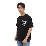 (メンズ)半袖 プリントTシャツ MTV 25SS-MP-M618 BLACK