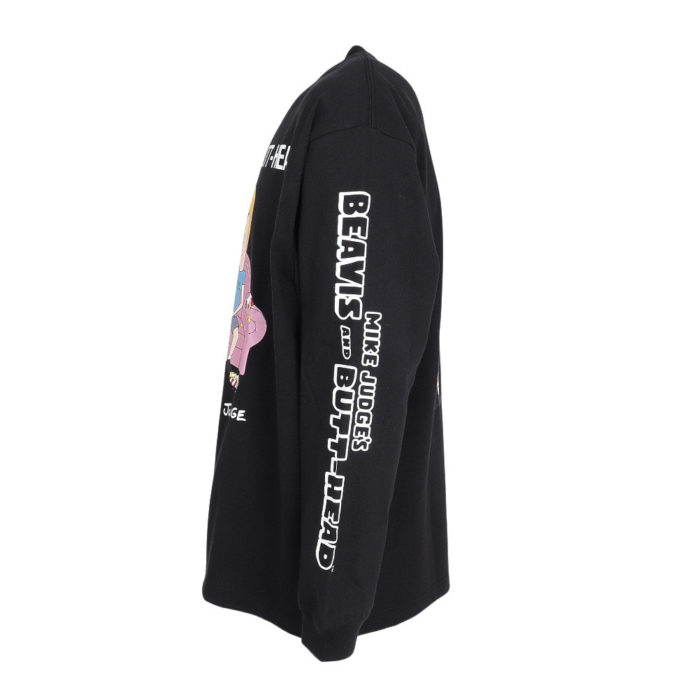 マンハッタンポーテージ（ManhattanPortage）（メンズ）長袖プリントTシャツ BEAVIS AND BUTT-HEAD 25SS-MP-M619 BLACK