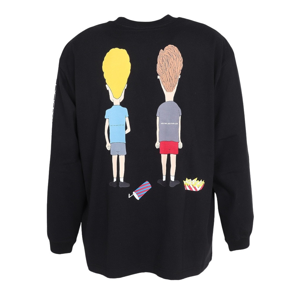 マンハッタンポーテージ（ManhattanPortage）（メンズ）長袖プリントTシャツ BEAVIS AND BUTT-HEAD 25SS-MP-M619 BLACK