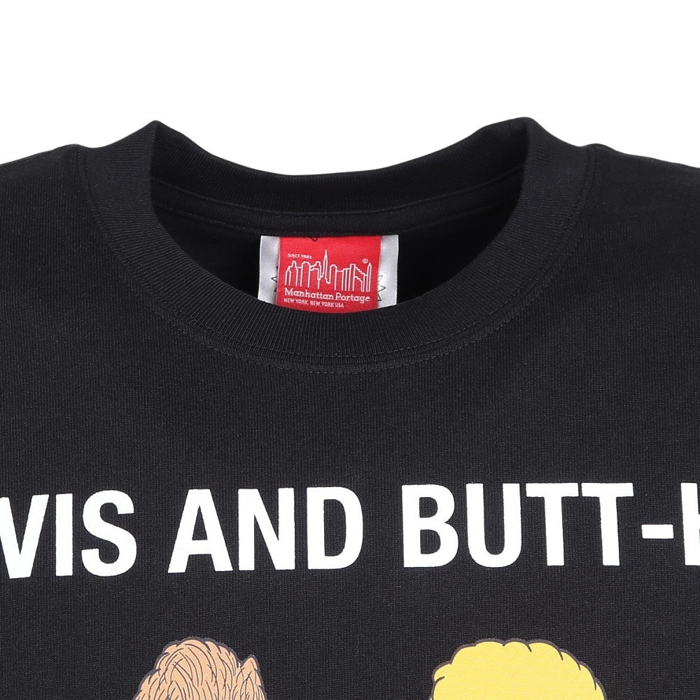 マンハッタンポーテージ（ManhattanPortage）（メンズ）長袖プリントTシャツ BEAVIS AND BUTT-HEAD 25SS-MP-M619 BLACK
