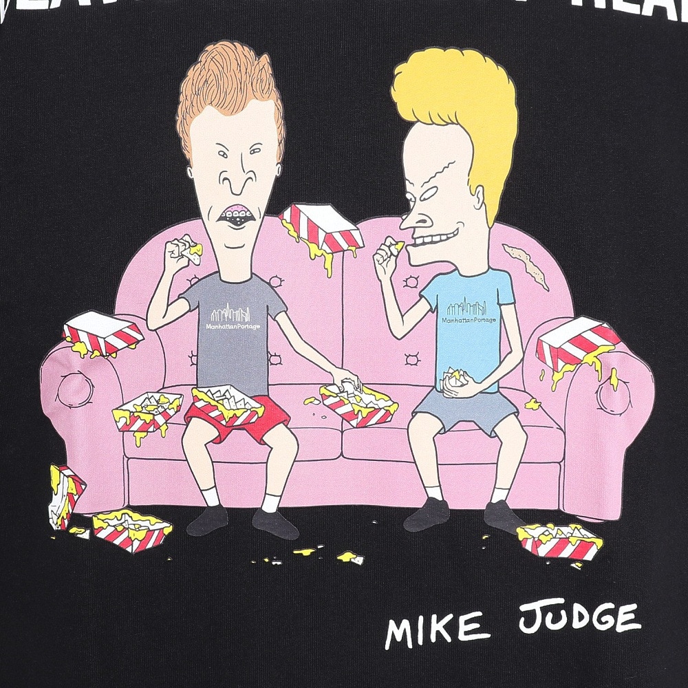 マンハッタンポーテージ（ManhattanPortage）（メンズ）長袖プリントTシャツ BEAVIS AND BUTT-HEAD 25SS-MP-M619 BLACK