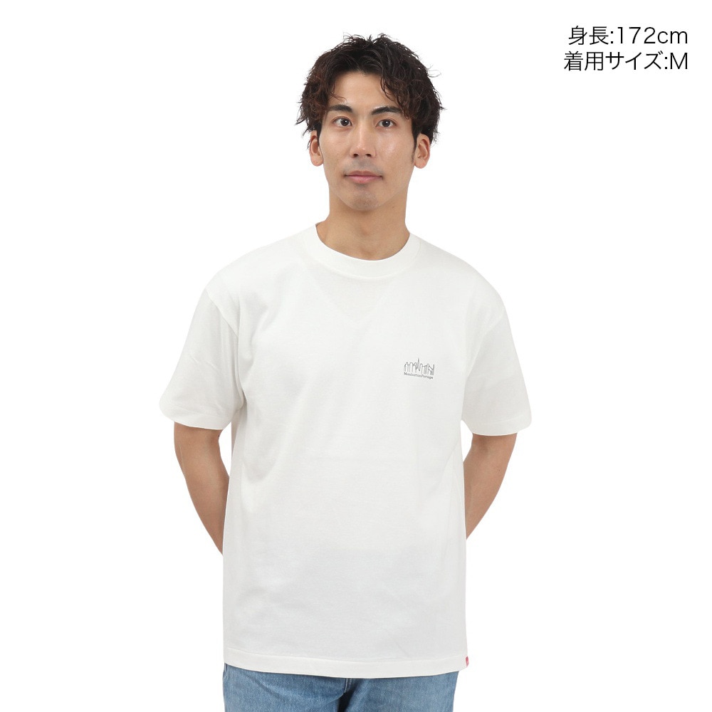 マンハッタンポーテージ（ManhattanPortage）（メンズ）半袖 プリントTシャツ MP-M579 WHITE