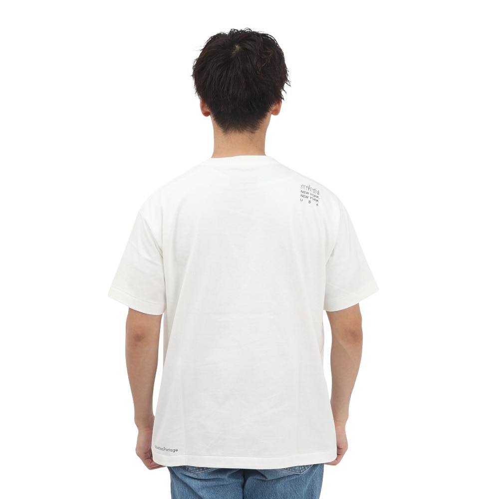 マンハッタンポーテージ（ManhattanPortage）（メンズ）半袖 プリントTシャツ MP-M579 WHITE
