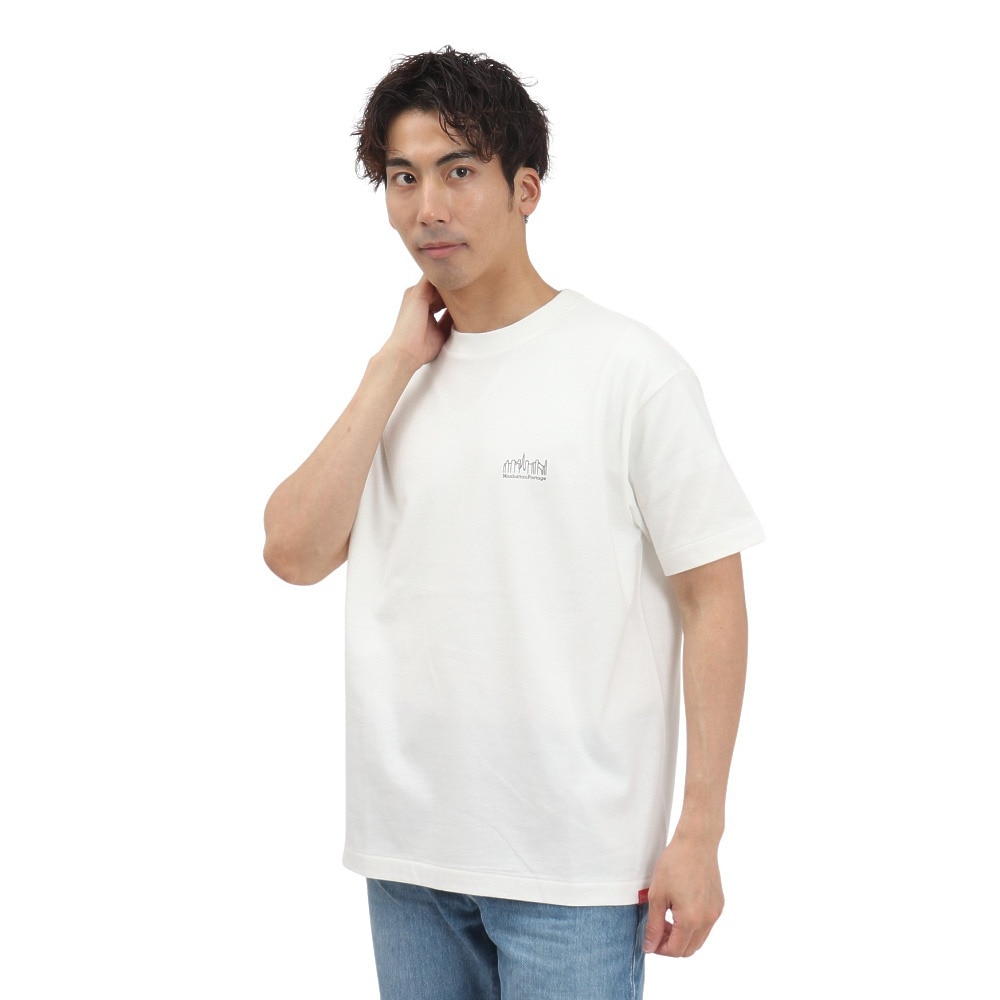 マンハッタンポーテージ（ManhattanPortage）（メンズ）半袖 プリントTシャツ MP-M579 WHITE