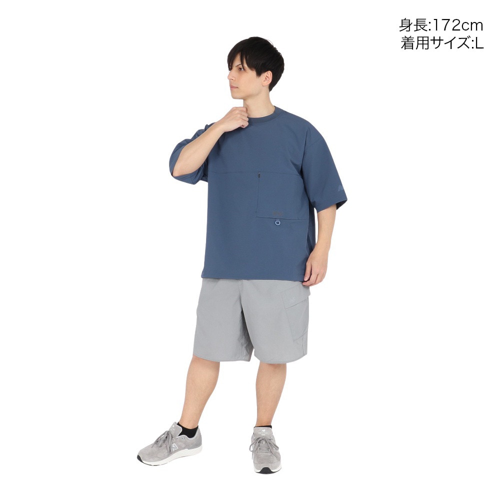 ニューバランス（new balance）（メンズ）オーバーサイズ半袖プルオーバー AMT55077VTI