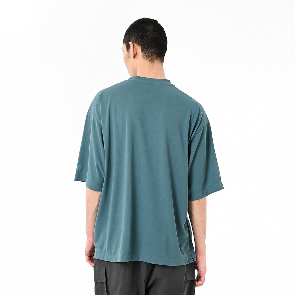 ニューバランス（new balance）（メンズ）オーバーサイズ半袖プルオーバー AMT55078NUS
