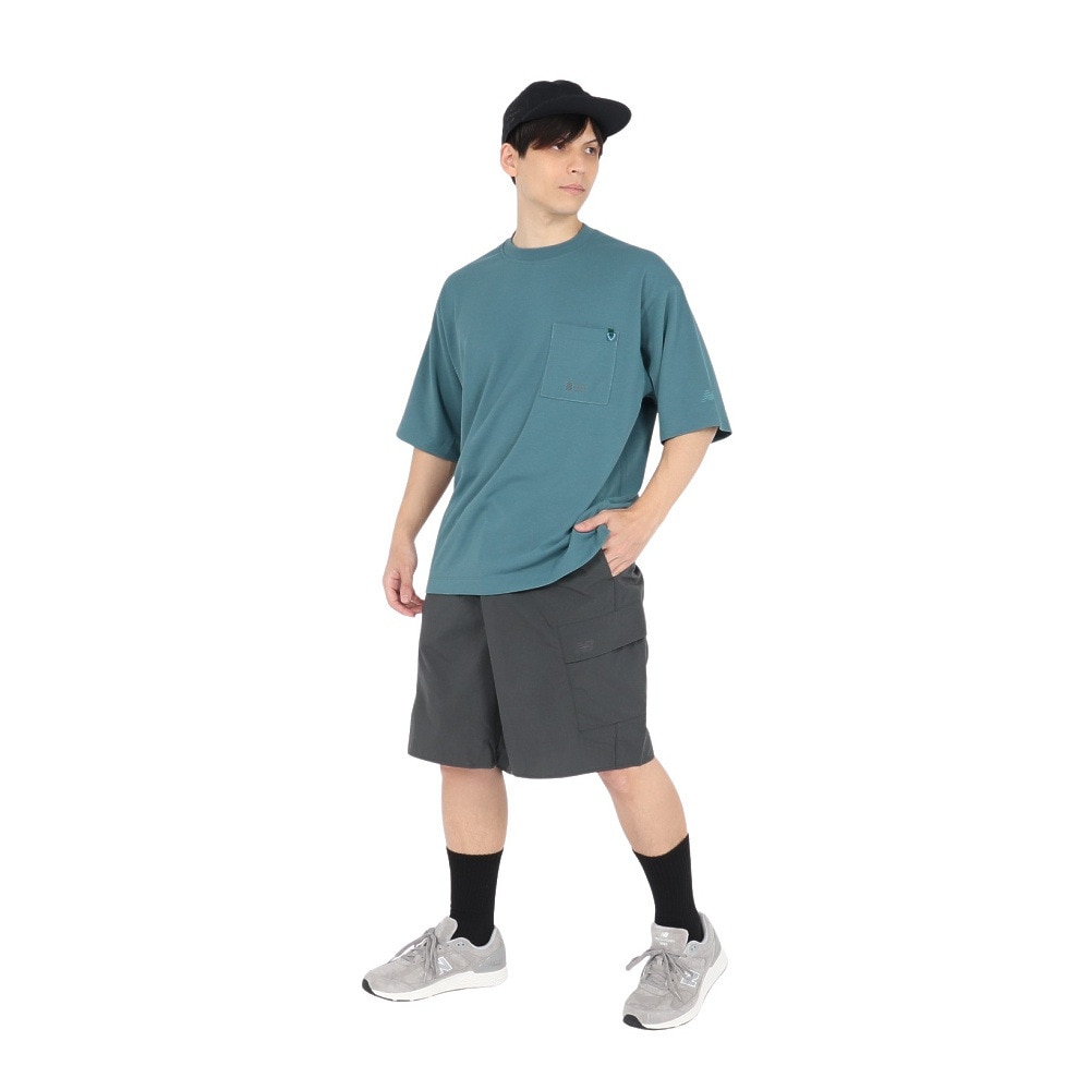 ニューバランス（new balance）（メンズ）オーバーサイズ半袖プルオーバー AMT55078NUS