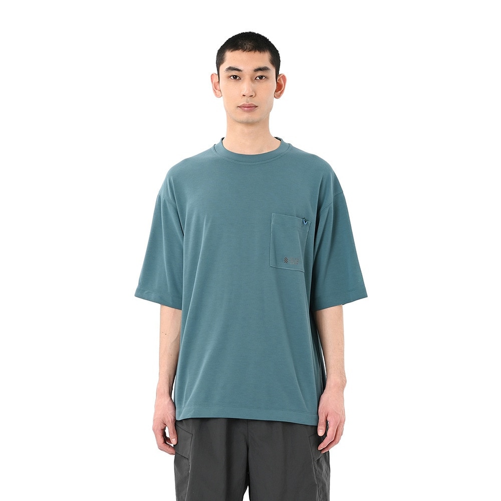 ニューバランス（new balance）（メンズ）オーバーサイズ半袖プルオーバー AMT55078NUS
