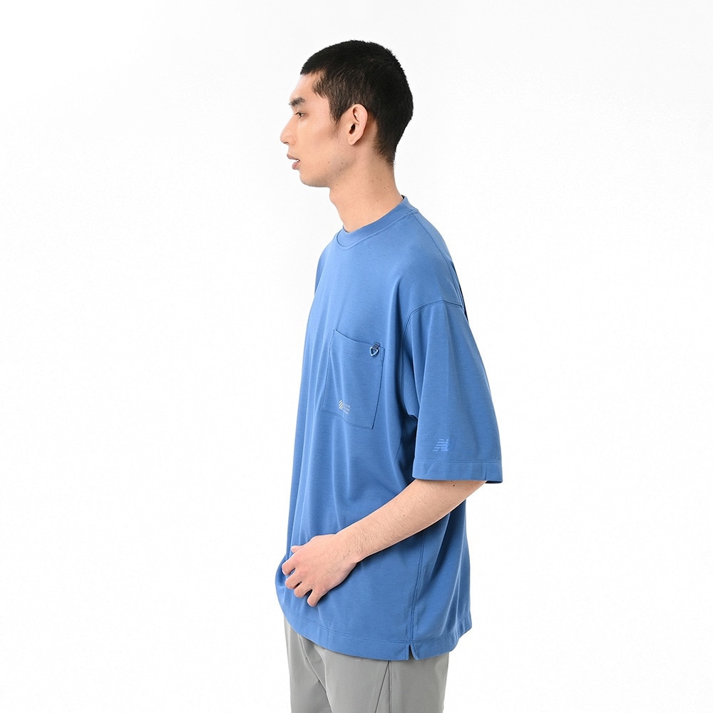 ニューバランス（new balance）（メンズ）オーバーサイズ半袖プルオーバー AMT55078SET