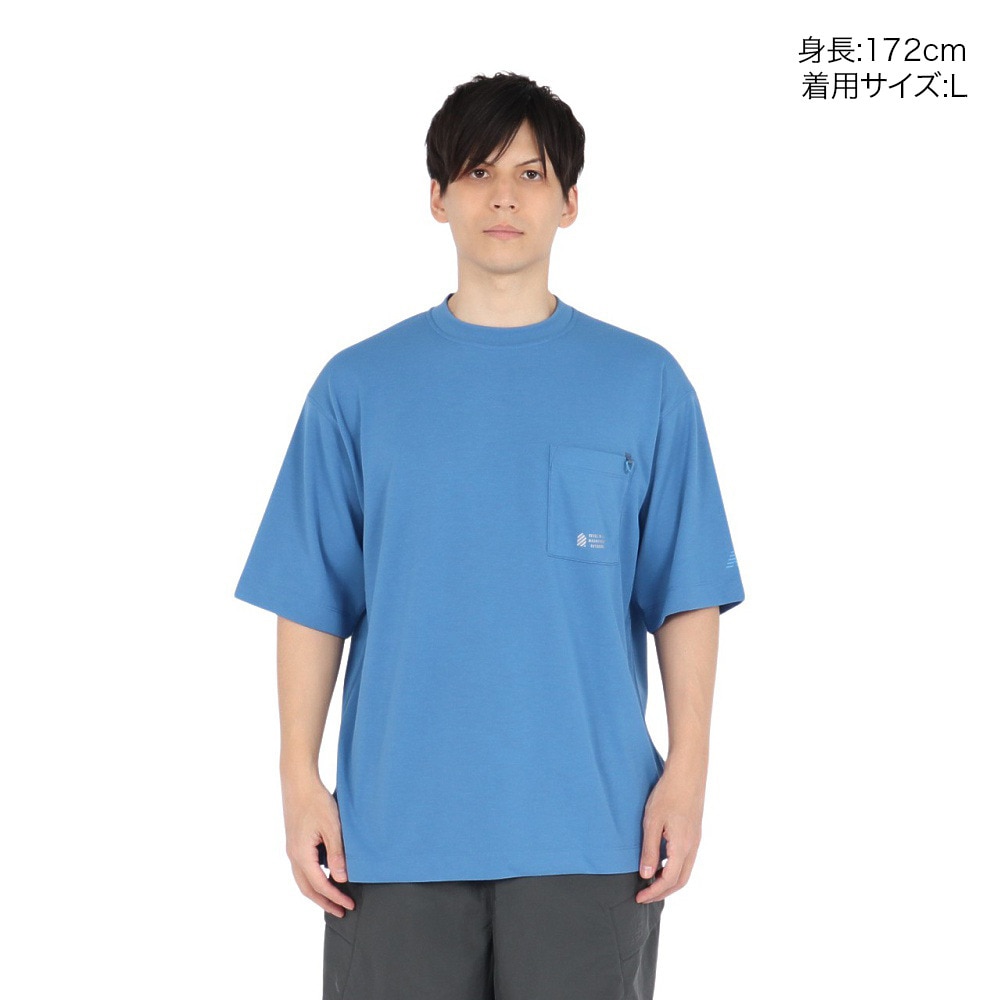 ニューバランス（new balance）（メンズ）オーバーサイズ半袖プルオーバー AMT55078SET