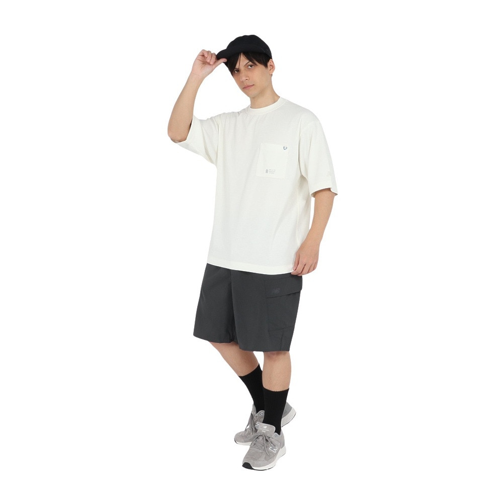 ニューバランス（new balance）（メンズ）オーバーサイズ半袖プルオーバー AMT55078SST
