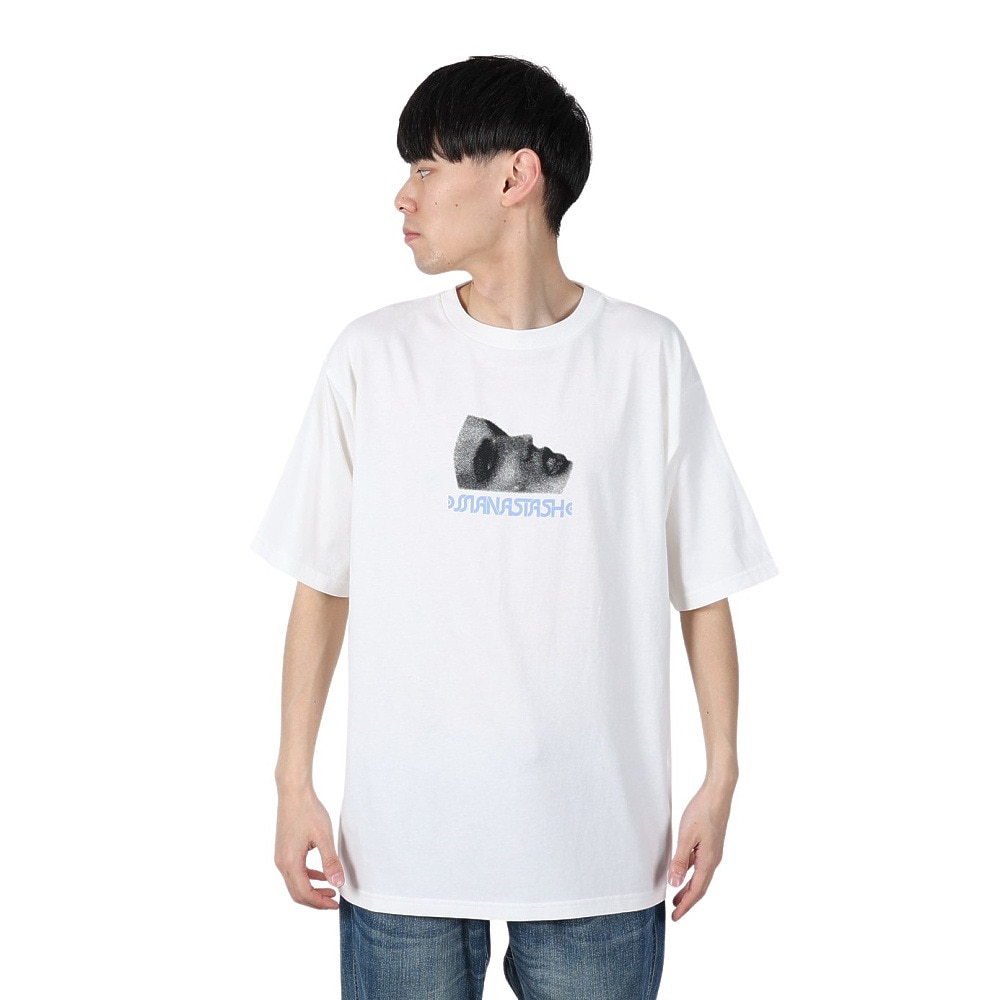 マナスタッシュ（MANASTASH）（メンズ）CiTee Timescape 半袖 Tシャツ 792-5134001 WHITE
