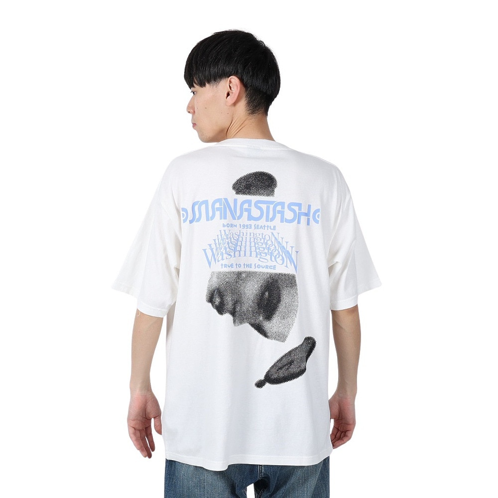 マナスタッシュ（MANASTASH）（メンズ）CiTee Timescape 半袖 Tシャツ 792-5134001 WHITE