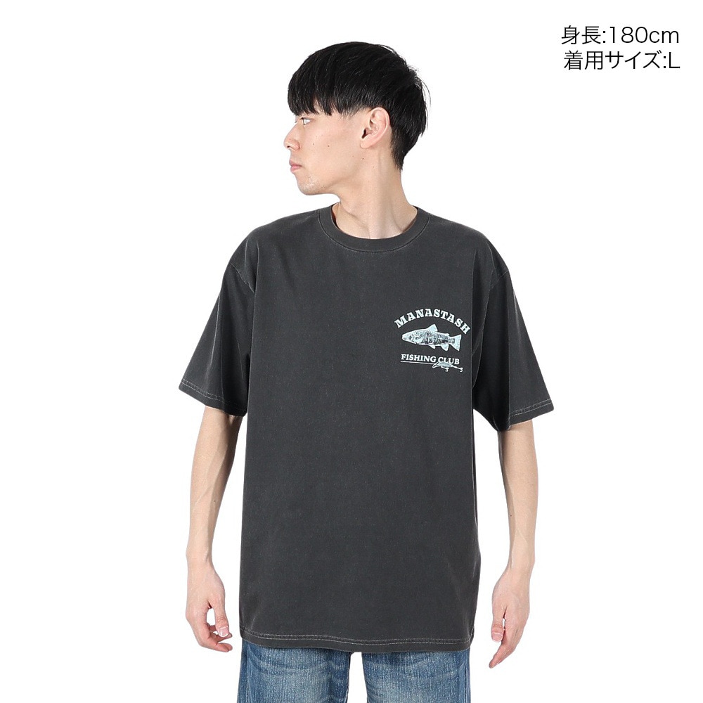 マナスタッシュ（MANASTASH）（メンズ）PUMICE 半袖 Tシャツ LURE 792-5134007 BLACK