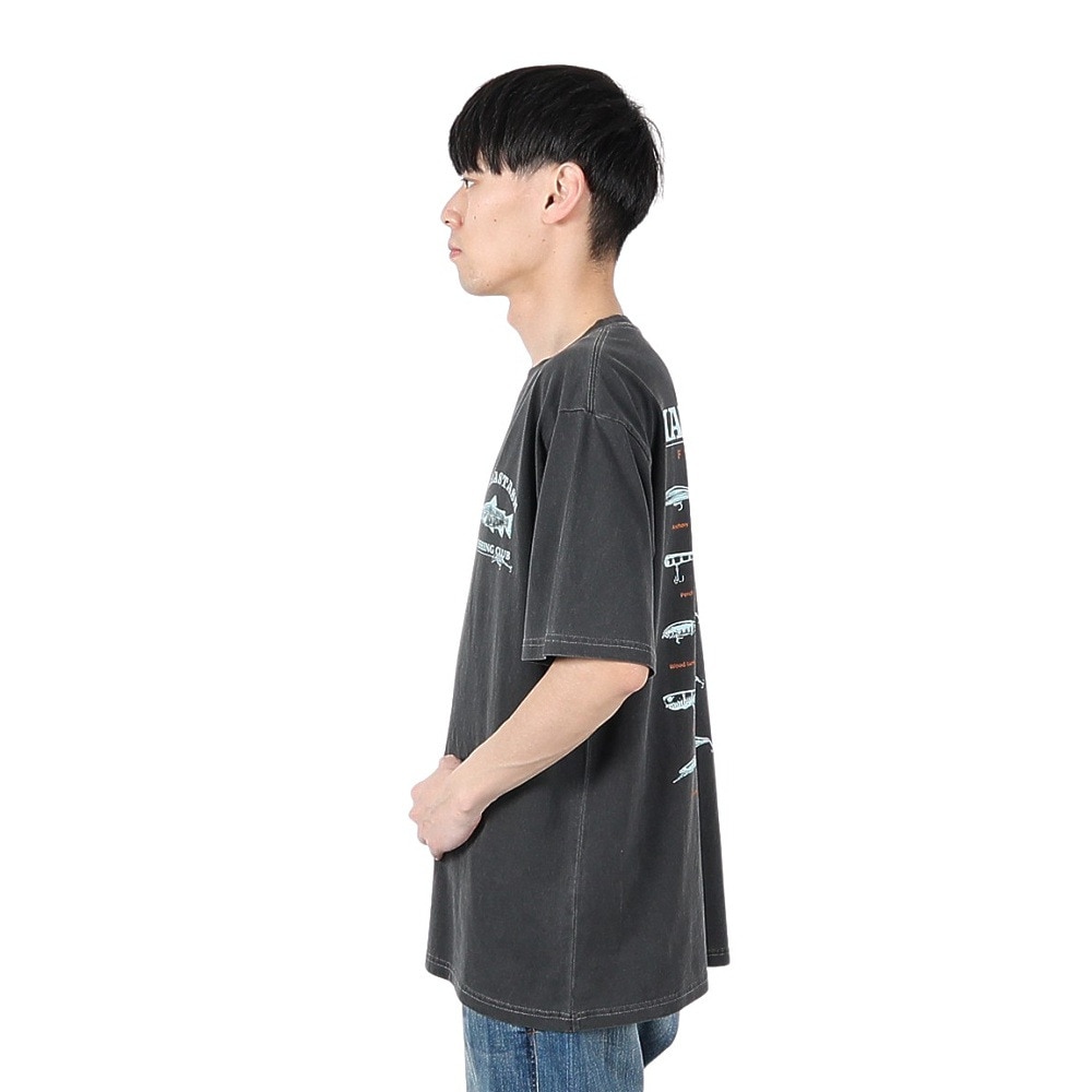 マナスタッシュ（MANASTASH）（メンズ）PUMICE 半袖 Tシャツ LURE 792-5134007 BLACK