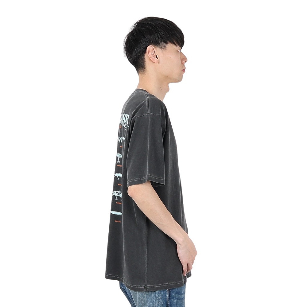 マナスタッシュ（MANASTASH）（メンズ）PUMICE 半袖 Tシャツ LURE 792-5134007 BLACK